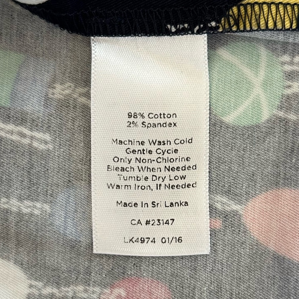 Talbots | Women’s Navy/Multicolor Buoy Pattern Zip Bank Mini Pencil Skirt Size 8 - Picture 12 of 14